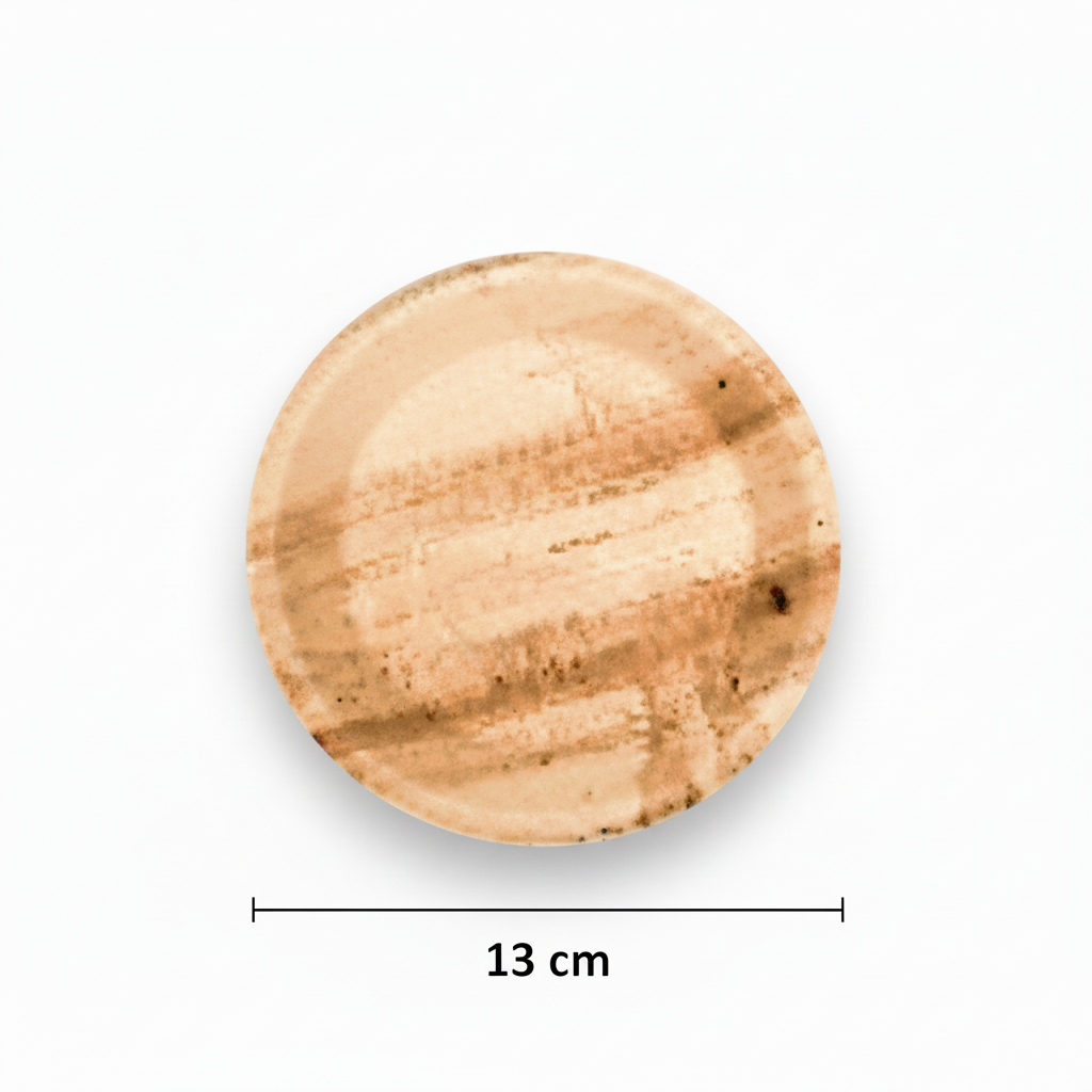 13cm Palm Leaves Round Plate