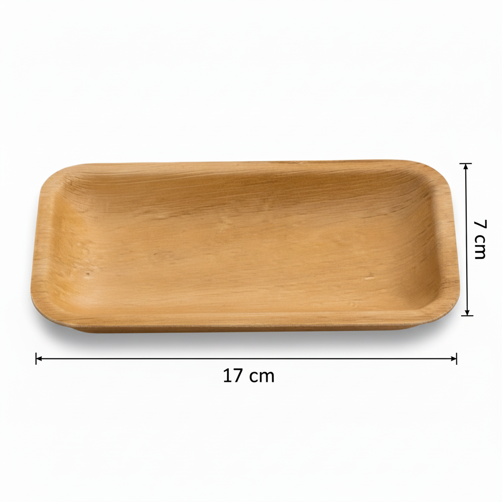17cm x 7cm Palm Leaves Rectangular Tray