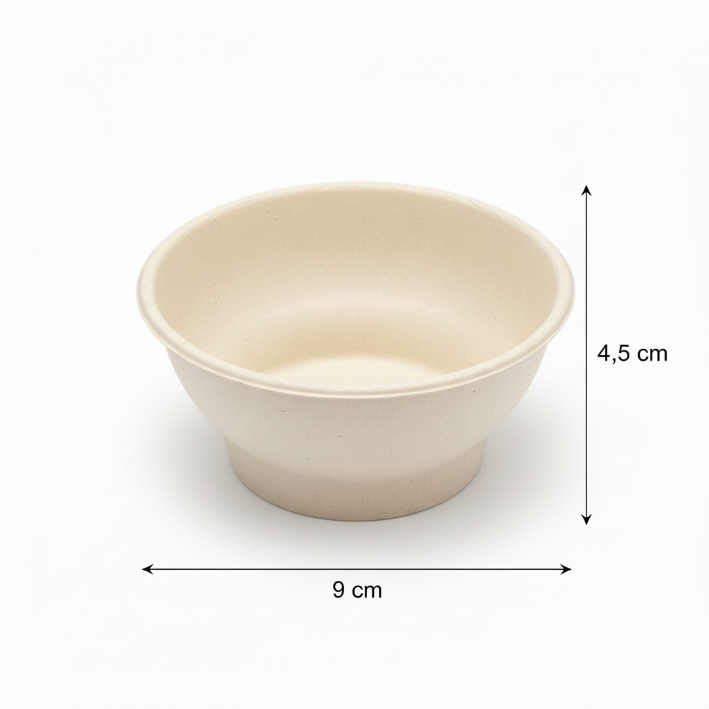 180ml Sugarcane Round Bowl