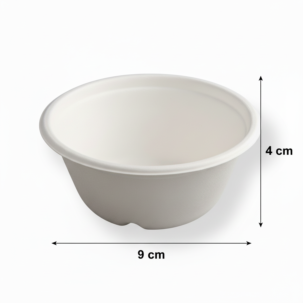 90ml Sugarcane Round Bowl