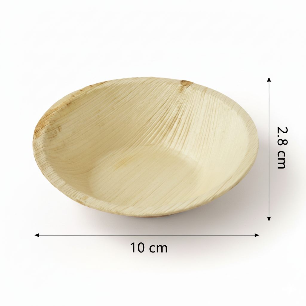 10cm Palm Leaves Round Bowl