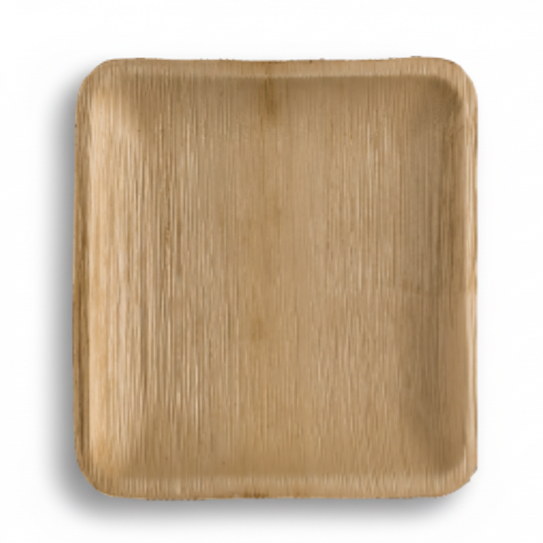 10cm Palm Leaves Square Entrée Plate