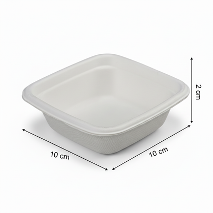 10cm Sugarcane Square Dona Bowl