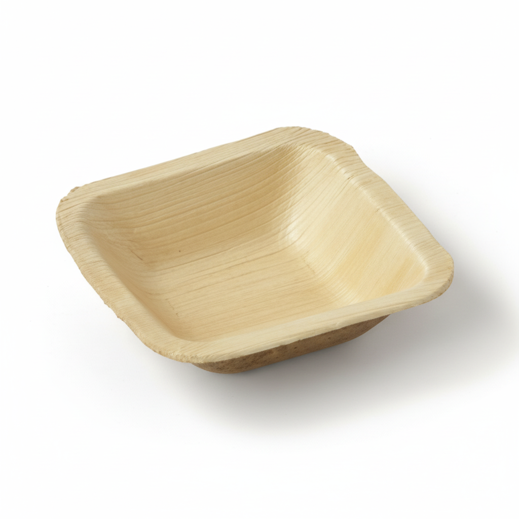 11cm Deep Palm Leaves Square Bowl