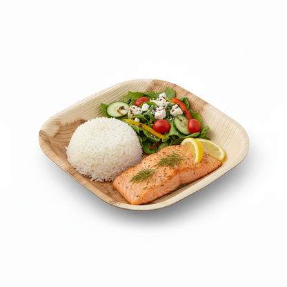 11cm Palm Leaves Square Plate