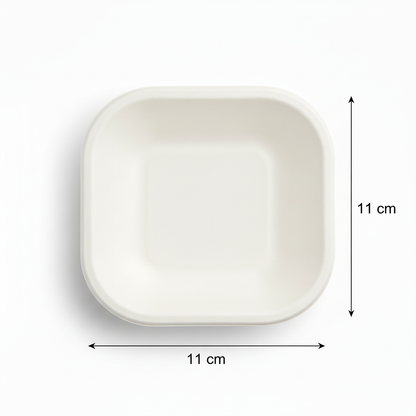 11cm Sugarcane Square Plate