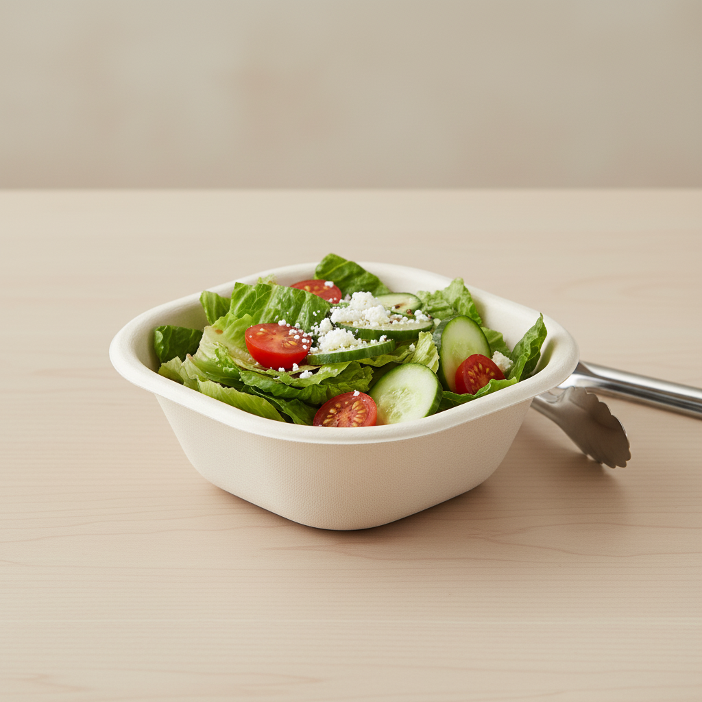 120ml Sugarcane Square Bowl