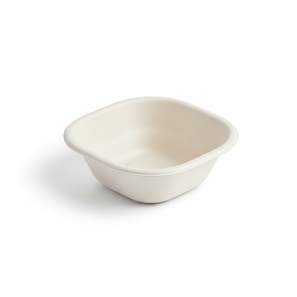 120ml Sugarcane Square Bowl