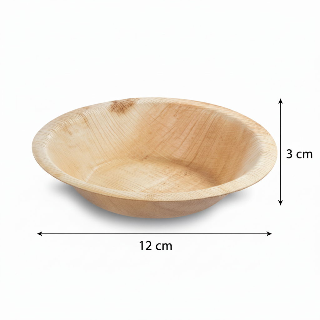 12cm Palm Leaves Round Bowl
