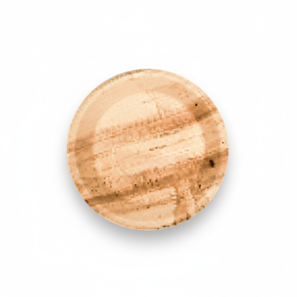 13cm Palm Leaves Round Plate