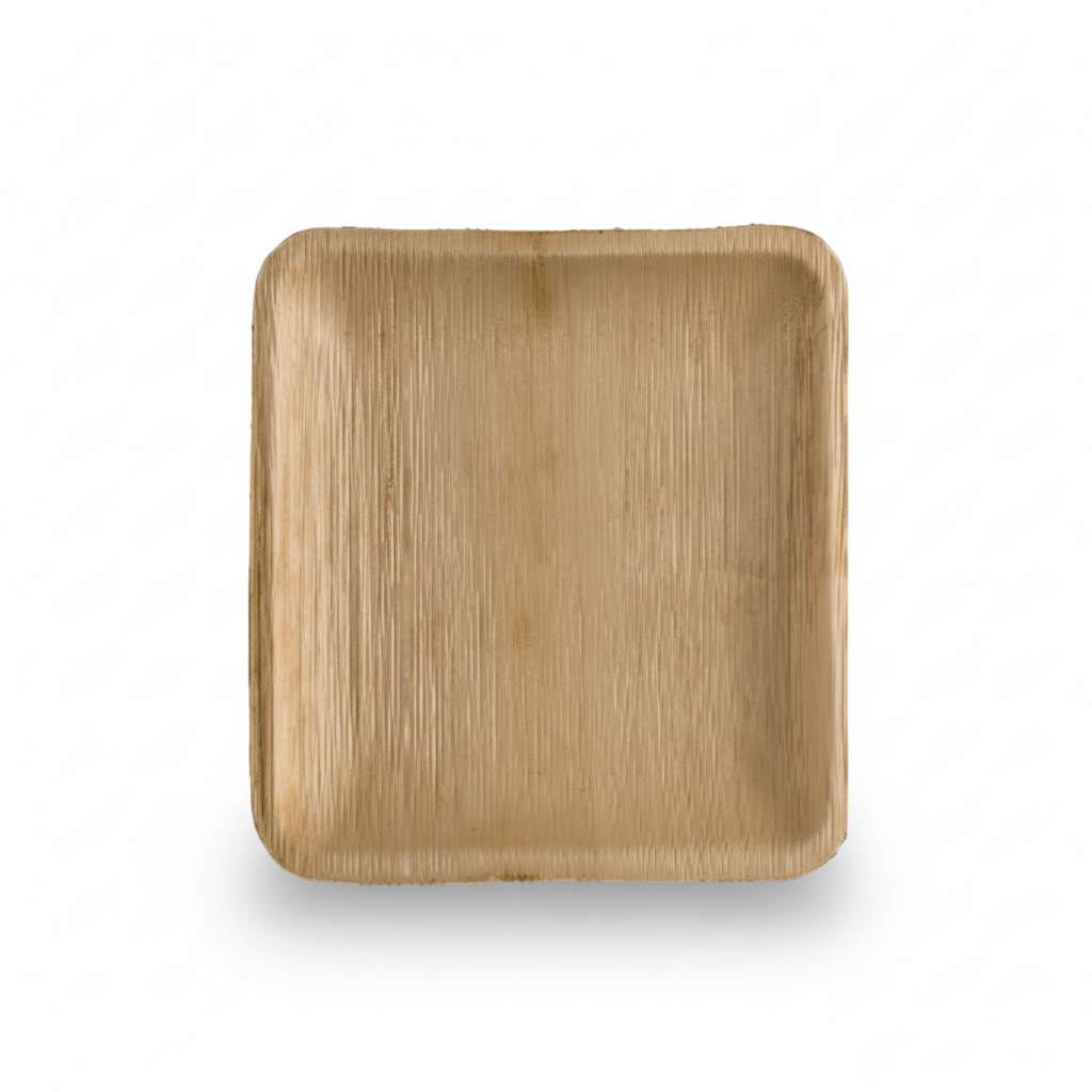 13cm Palm Leaves Square Plate
