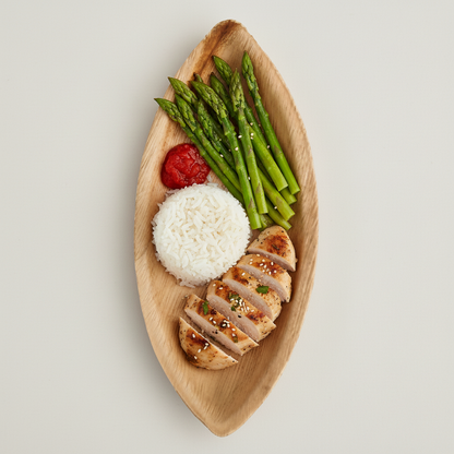 13cm x 7cm Palm Leaves Oval Boat Tray