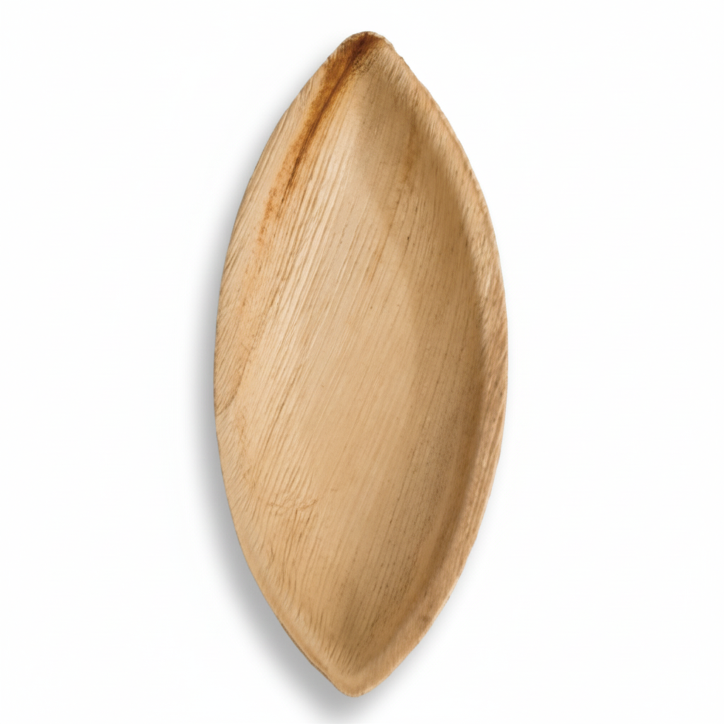 13cm x 7cm Palm Leaves Oval Boat Tray