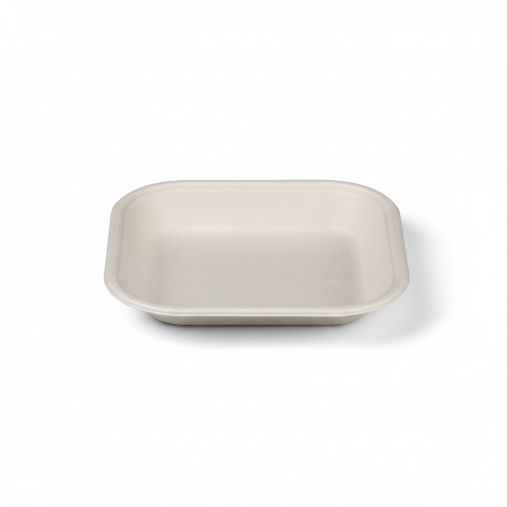 14 cm Sugarcane Square 1D Tray - 1