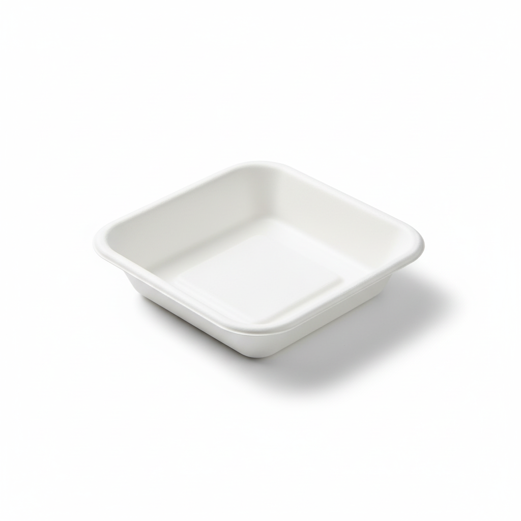 14 cm Sugarcane Square 1D Tray - 2