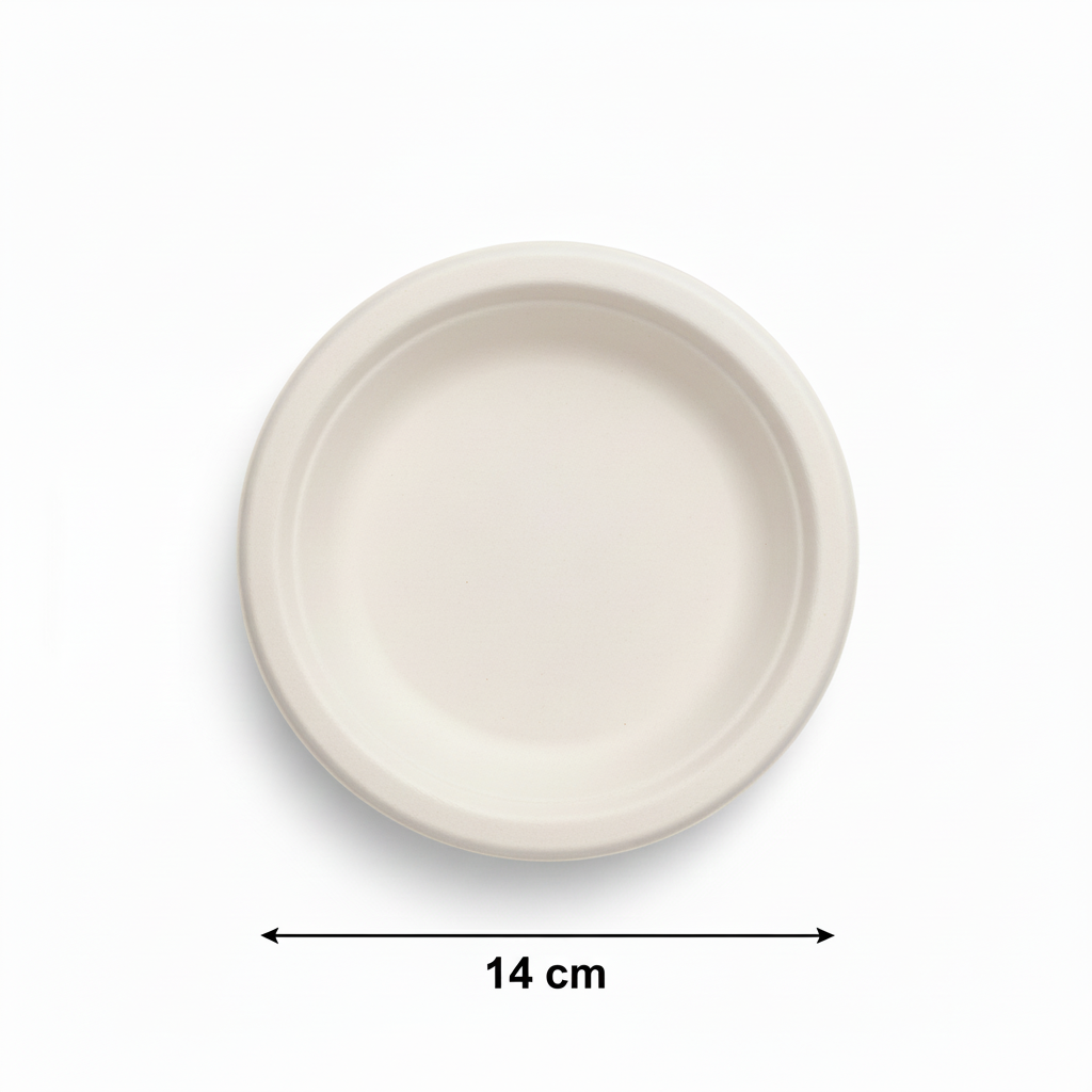14cm Deep Sugarcane Round Plate