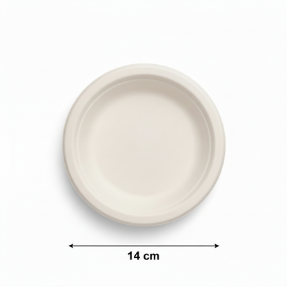 14cm Deep Sugarcane Round Plate