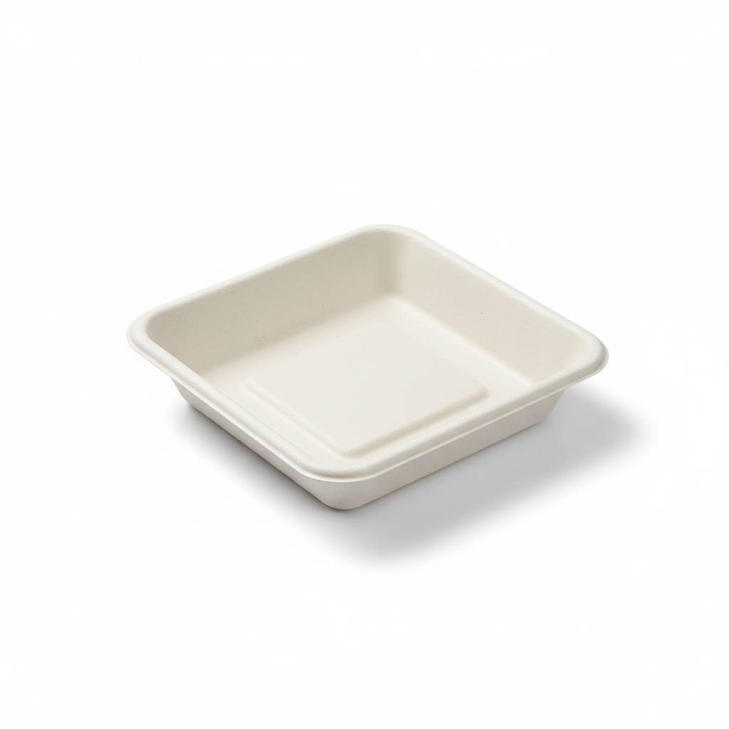 14cm Sugarcane Square 1D Plate