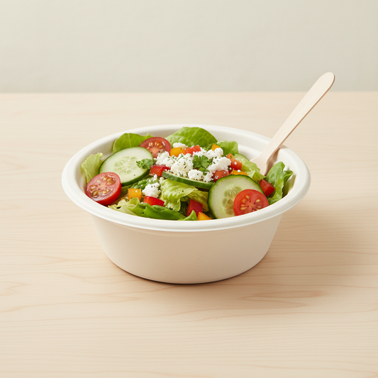15cm 360ml Sugarcane Round Bowl