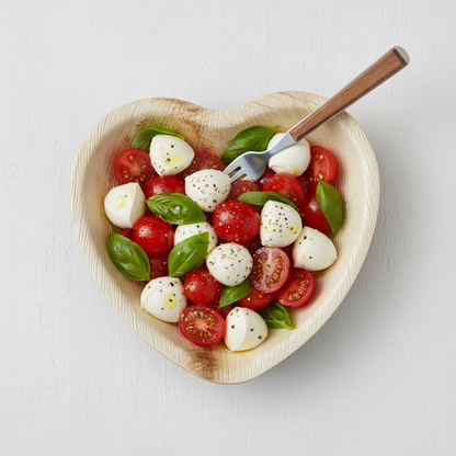 15cm Palm Leaves Heart Shaped Plate