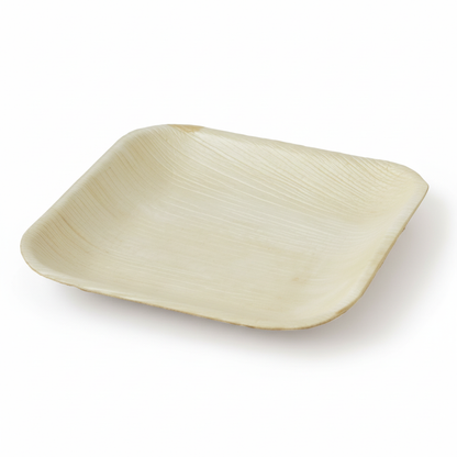 15cm Shallow Palm Leaves Square Plate