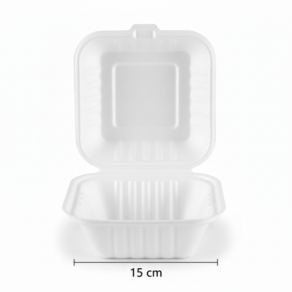 15cm Sugarcane Square Clamshell