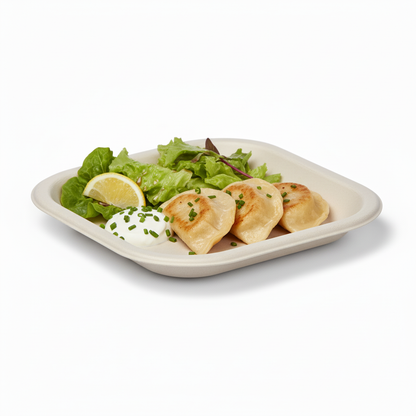 15cm Sugarcane Square Plate
