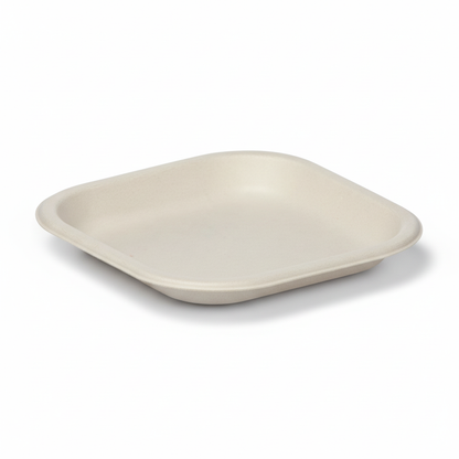 15cm Sugarcane Square Plate