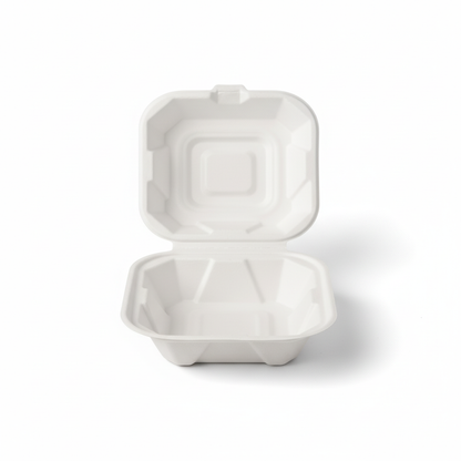 15cm Sugarcane Square Tall Clamshell