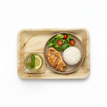 15cm x 11cm Palm Leaves Rectangular Tray