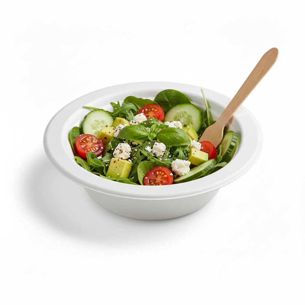 16cm 360ml Sugarcane Round Bowl