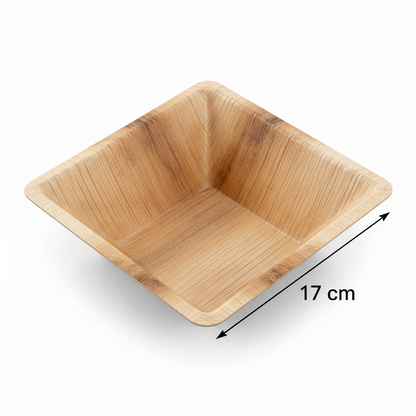 17cm Palm Leaves Square Bowl