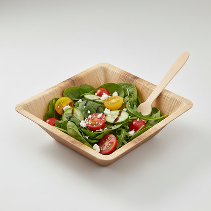 17cm Palm Leaves Square Bowl