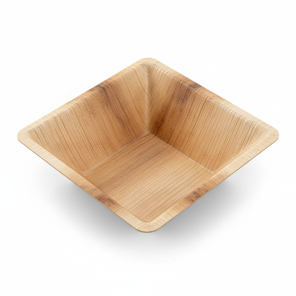 17cm Palm Leaves Square Bowl