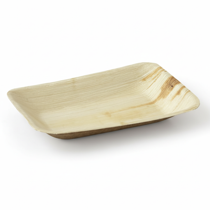 17cm x 14cm Shallow Palm Leaves Rectangular Tray