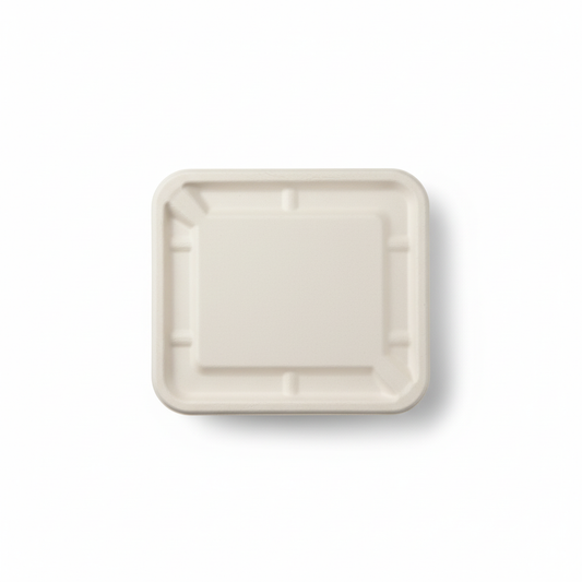 17cm x 16cm Sugarcane Rectangular Lids for Container