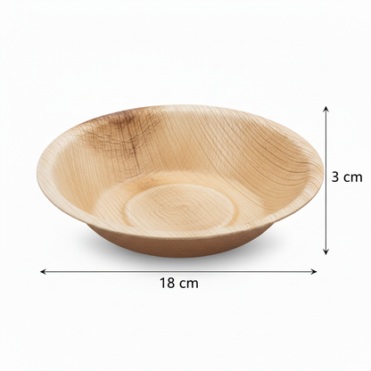 18cm Palm Leaves Round Bowl