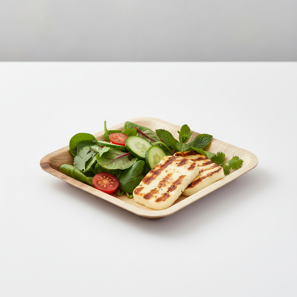 18cm Palm Leaves Square Plate