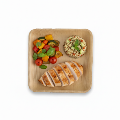 18cm Shallow Palm Leaves Square Plate