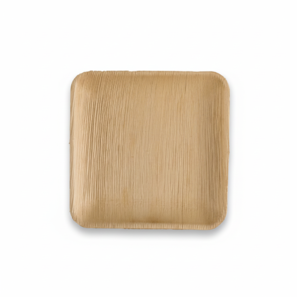 18cm Shallow Palm Leaves Square Plate