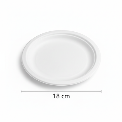 18cm Sugarcane Round Plate