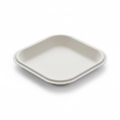 18cm Sugarcane Square Plate