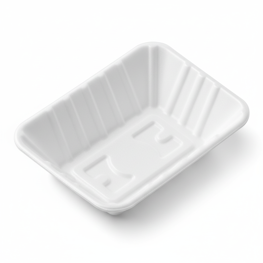 18cm x 13cm Sugarcane Rectangular Chip Tray
