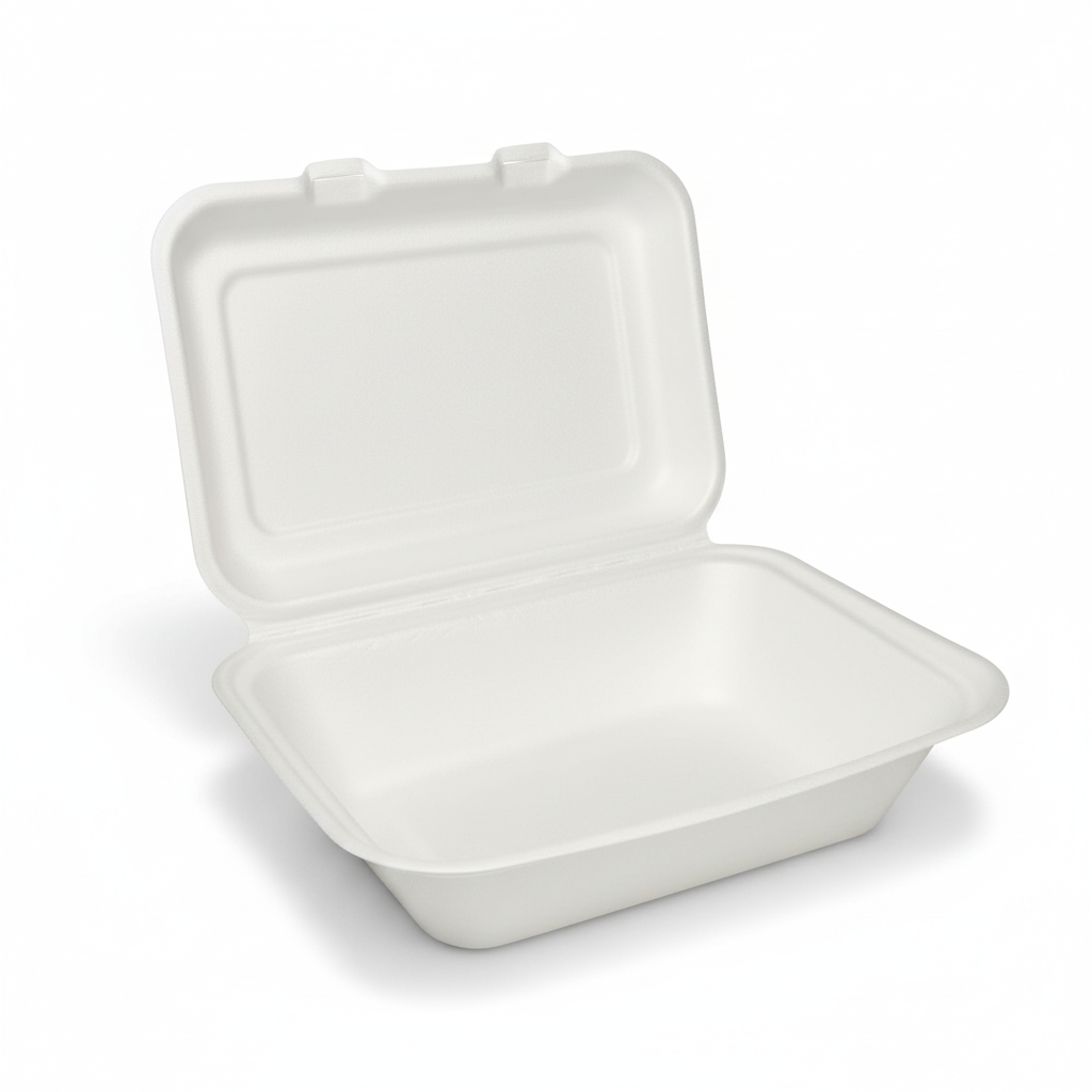 18cm x 13cm Sugarcane Rectangular Tall Clamshell