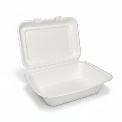 18cm x 13cm Sugarcane Rectangular Tall Clamshell