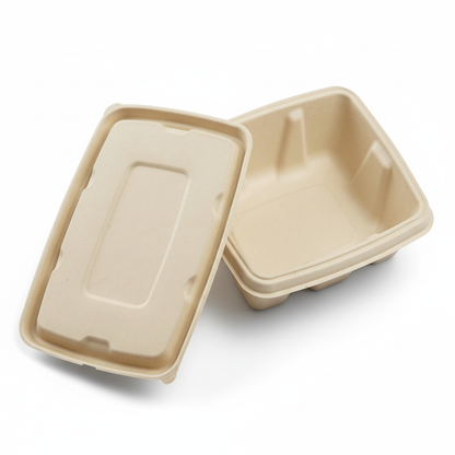 18cm x 14cm Sugarcane Rectangular Lid for Container