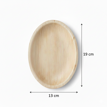19cm x 13cm Palm Leaves Oval Ellipse Tray
