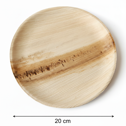 20cm Palm Leaves Round Plate