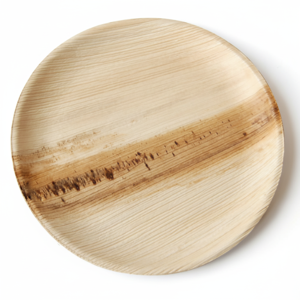 20cm Palm Leaves Round Plate