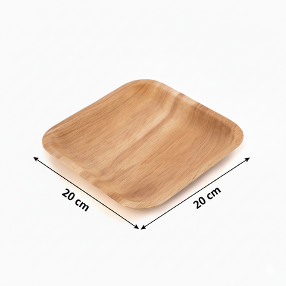 20cm Palm Leaves Square Plate